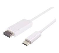 Microconnect usb3.1cdpb2w 2m usb c displayport blanc câble vidéo et adaptateur
