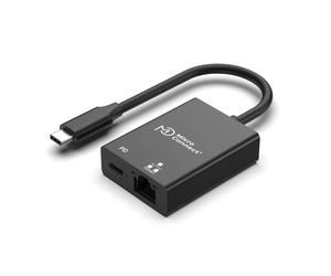 Microconnect USB3.1CETHPDBA changeur de genre de câble USB C RJ-45 Noir