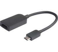 Microconnect USB3.1CHDMI-S Cable Adapter USB C HDMI Black - Adaptateur de câble (USB C, HDMI, mâle / femelle, 0,15 m, noir)
