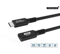 Microconnect USB3.2CC2EX câble USB USB4 Gen 2x2 2 m USB C Noir