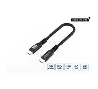 Microconnect USB4CC015-240W câble USB USB4 Gen 3x2 0,15 m USB C Noir