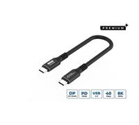 Microconnect USB4CC015 câble USB USB4 Gen 3x2 0,15 m USB C 100 W Noir