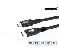 Microconnect USB4CC025 câble USB USB4 Gen 3x2 0,25 m USB C Noir