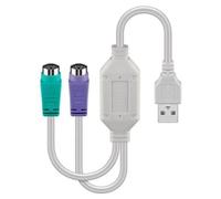 Microconnect USBA2XPS2 câble PS/2 0,3 m Blanc