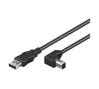 Microconnect USBAB05ANGLED câble USB USB 2.0 0,5 m USB A USB B Noir