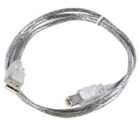Microconnect USBAB3T câble USB 3 m USB A USB B Transparent - Câbles USB (3 m, USB A, USB B, Male connector / Male connector, Transparent)