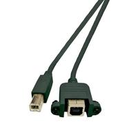Microconnect USBABF1PANEL2 câble USB USB 2.0 1,8 m USB A USB B Noir