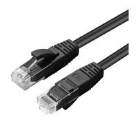 MicroConnect Câble réseau Ethernet CAT6 U/UTP RJ45 - 0.3 mètres - Noir - Gigabit - Protection verrouillage - Broches plaquées or