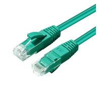MicroConnect Câble réseau Ethernet CAT6 U/UTP Gigabit 1 mètre avec protections (boots) et connecteurs dorés - Vert
