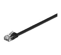 Microconnect V-UTP601S-FLAT câble de réseau Noir 1 m Cat6 U/UTP (UTP) Plat
