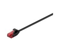 Microconnect V-UTP601S-SLIM câble de réseau 1 m Cat6 U/UTP (UTP) Noir - Câbles de réseau (1 m, Cat6, U/UTP (UTP), RJ-45, RJ-45, Noir)