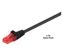 Microconnect V-UTP602SVP câble de réseau Noir 2 m Cat6 U/UTP (UTP)