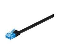 Microconnect V-UTP6A01S-FLAT câble de réseau Noir 1 m Cat6a U/UTP (UTP)