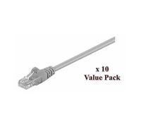 MicroConnect Value Pack - Câble réseau - RJ-45 (M) pour RJ-45 (M) - 5 m - UTP - CAT 5e - bloqué - gris (pack de 10)
