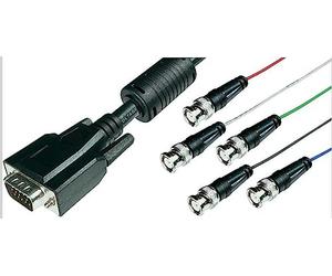 MicroConnect VGA5BNC Câble vidéo/Adaptateur Noir