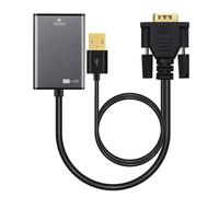 MicroConnect - Adaptateur HDMI - USB, HD-15 (VGA) pour HDMI femelle - 15 cm - noir - actif, support 1080p