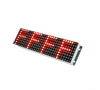 Microcontrôleur 4 en 1 avec affichage LED et module Line Dot 5P pour Arduino parfait pour l'électronique DIY (rouge)