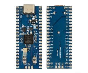 Microcontrôleur RP2350A Carte Dev Compacte 5.1cm | Chipset avancé dual core, support C++ et MicroPython, boutons BOOT intégrés, prototypage rapide