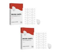 Microdarts Tag'gone Nano Patch,Pimple Care Patches for Face and Skin,Natural Skin and Face Care Patch,Invisible Blemish Cover,Suitable for All Skin Types (2 boîtes)