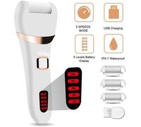 Microdermabrasion électrique des Pieds avec trois Tête à Rouleaux Rechargeable USB