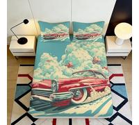 Microfiber 3D Printed Bed Cover Galaxy Starry Sky Fitted Sheet for Home, Guest Room, and Student Dorms, Washable and Anti-Dust in UK, Germany, France 90x200x25cm