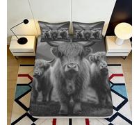 Microfiber 3D Printed Bed Sheet with Elegant Star Pattern and Secure Fit, Ideal for Home and Rental Use in UK, DE, FR 90x200x25cm