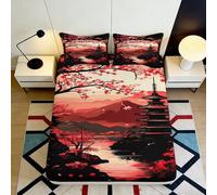 Microfiber 3D Printed Bed Sheet with Protective and Decorative Functions, Suitable for Adults and Teens in Various Living Spaces 90x200x25cm