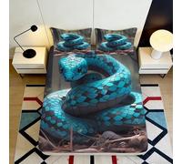 Microfiber 3D Printed Serpent Drap Housse, Couverture Lit, élégant, Cadeau