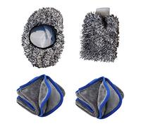 Microfiber Car Wash Brush Cover Housse de brosse pour lave-auto Kit de brosse de nettoyage en microfibre avec gant de toilette et chiffon de séchage