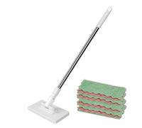 Microfiber Mop - 130cm Flat Hands Free Floor Cleaning Tool, Multi Purpose Dust Removal System Providing Efficient Wet Dry Performance, Reusable Household Accessory | Enhancing Everyday Maintenance