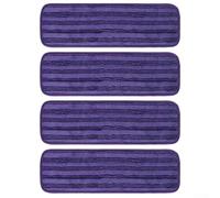 Microfiber Mop Pads 15in for pour swiffer PowerMop Washable Microfiber(Purple)