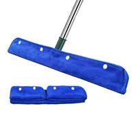 Microfiber Mop Pads - Replacement Cover for Home Cleaning | Coral Velvet with Dry Wet Use, Indoor Kitchen Living Room Bathroom Floor Glass Tile Wall, Squeegee Compatible, Small Large Sizes