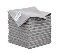 Microfiber Wholesale 12x12 inch Pro Multi-Surface Microfiber Cleaning Cloths | Gray - (Pack of 12) | Premium Towels for Cleaning Glass, Kitchens, Bathrooms, Automotive