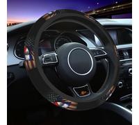 Microfibre Couvre Volant De Voiture Drapeau Cubain À Gratter De L'Amérique Et De Cuba Housse De Volant Universal Couverture De Volant pour Camion, SUV, Véhicule