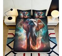 Microfibre Drap Housse Colisée Impression 3D Couverture Nuit Italienne Antidérapante Facile à Laver Décor Chambre Maison 90x200x25cm