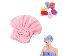 Microfibre Hair Towel For Curly Hair,Bow Shower Cap,Absorbent Microfibre Hair Towel Turban,Super-Absorbent Hair Towel Wrap,Super Absorbent Quick Drying Curly Hair Towel,For Ladies Girls Bathing Spa