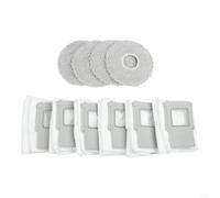Microfibre Lavables Pour DJI pour romo Robot Microfibre Lavables | 4 microfibre, 6 sacs , compatible pour romo pour S pour A P, nettoyage pour sol, aspiration puissante