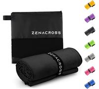Microfibre Towel With Carry Bag-Compact,Quick-Drying And Absorbent Sports Towel,Size M,50 X 100 Cm,Black