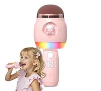 Microfono Cantante Wireless, Microfoni Karaoke Portatili | Microfono Karaoke Senza Fili Per Bambini Con Cartoni Animati E LED, Altoparlante Integrato, Giocattolo Musicale Per Canto, Casa E Attivi
