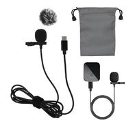 Microfono Type-C 1.5 Mini Omnidirezionale a condensatore per Android e tablet, microfono professionale con protezione antivento per streaming, compatibile con tutti i dispositivi con connettore Type-C