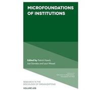 Microfoundations of Institutions Emerald Publishing Limited (Auteur)