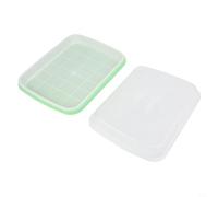 Microgreen Bac de culture avec zones de semis et de drainage séparées pour herbe de blé, brocoli, luzerne, radis, pois, sarrasin