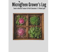 Microgreen Grower’s Log: Seed-to-Harvest Tracker & Profit Calculator 2-3 Week Cycle