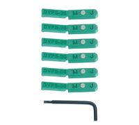 MICROJIG MatchFit Pop Stop Lot de 6 butées de rail innovantes à queue d'aronde pour le travail du bois polyvalent | Design discret pour gabarits, luges, stations de scie à onglet et plus | Comprend un