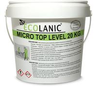 MICROLANIC - Autolissant décoratif Beton Ciré | Poudre monocomposant avec une dureté de surface extrême | MICRO-TOP Niveau 1 | Convient pour l'intérieur et l'extérieur | 20 kg