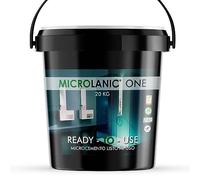MICROLANIC ONE ÉPAIS 20kg Béton ciré à gros grains prêt à l'emploi. Pour 14m2. Préparation des supports sur murs et sols. Ce produit fait partie d'un système. Couleur blanc neutre.
