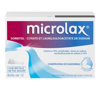 Microlax Sorbitol Citrate Et Laurilsulfoacetate De Sodium Solution Rectale Unidoses 12x5ml
