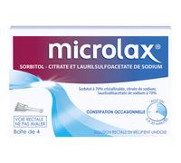 Microlax Sorbitol Citrate Et Laurilsulfoacetate De Sodium Solution Rectale Unidoses 4x5ml