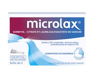 Microlax Sorbitol Citrate Et Laurilsulfoacetate De Sodium Solution Rectale Unidoses 4x5ml