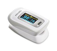 Microlife OXY210 Oxymètre Pouls, Garantie 5 ans, Précision Professionnelle, Validé Cliniquement, Saturation Oxygène (spO2), Alerte Risque, Réglage Affichage/Luminosité